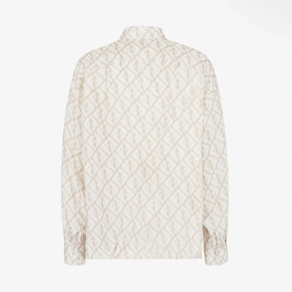 FENDI NWT MEN OVERSIZED LOOSE FIT SHIRT/WOVEN FABRIC  ROCK size 41 / JACKET